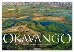 Okavango - Das Delta von oben (Tischkalender 2025 DIN A5 quer), CALVENDO Monatskalender - Calvendo;Bruhn, Olaf