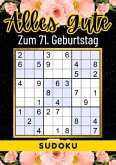 71 Geburtstag Geschenk   Alles Gute zum 71. Geburtstag - Sudoku