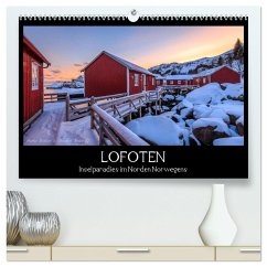 LOFOTEN - Inselparadies im Norden Norwegens (hochwertiger Premium Wandkalender 2025 DIN A2 quer), Kunstdruck in Hochglanz