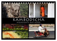 Kambodscha - Highlights aus Asien 2025 (Tischkalender 2025 DIN A5 quer), CALVENDO Monatskalender