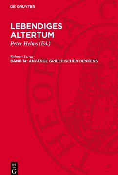 Cover Lebendiges Altertum, 14, Anfänge griechischen Denkens