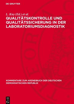 Cover Qualitätskontrolle und Qualitätssicherung in der Laboratoriumsdiagnostik