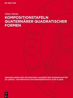 Cover Kompositionstafeln quaternärer quadratischer Formen