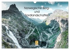 Norwegische Berg- und Fjordlandschaften (Wandkalender 2025 DIN A3 quer), CALVENDO Monatskalender