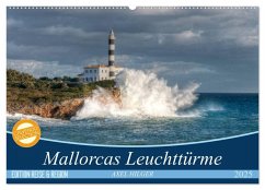 Mallorcas Leuchttürme (Wandkalender 2025 DIN A2 quer), CALVENDO Monatskalender