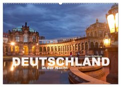 Deutschland in der Nacht (Wandkalender 2025 DIN A2 quer), CALVENDO Monatskalender