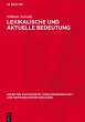 Lexikalische und aktuelle Bedeutung - Bild 1