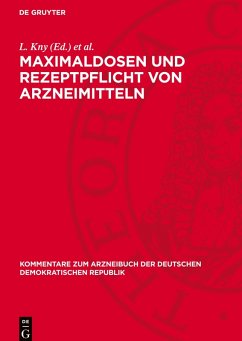 Cover Maximaldosen und Rezeptpflicht von Arzneimitteln