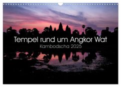 Tempel rund um Angkor Wat (Wandkalender 2025 DIN A3 quer), CALVENDO Monatskalender