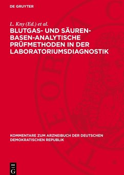 Cover Blutgas- und säuren-basen-analytische Prüfmethoden in der Laboratoriumsdiagnostik