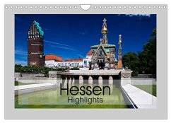 Hessen Highlights (Wandkalender 2025 DIN A4 quer), CALVENDO Monatskalender - Calvendo;boeTtchEr, U