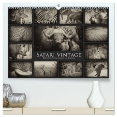 Safari Vintage (hochwertiger Premium Wandkalender 2025 DIN A2 quer), Kunstdruck in Hochglanz