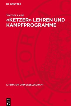 'Ketzer' lehren und Kampfprogramme - Lenk, Werner