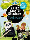 Kritzkratz-Sticker Tierkinder (Restauflage)