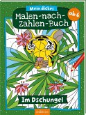 Mein dickes Malen-nach-Zahlen-Buch - Im Dschungel (Mängelexemplar)