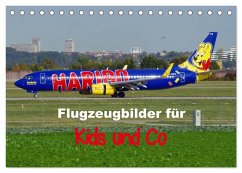 Flugzeugbilder für Kids und Co (Tischkalender 2025 DIN A5 quer), CALVENDO Monatskalender