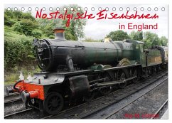 Nostalgische Eisenbahnen Englands (Tischkalender 2025 DIN A5 quer), CALVENDO Monatskalender