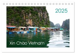 Xin Chào Vietnam (Tischkalender 2025 DIN A5 quer), CALVENDO Monatskalender