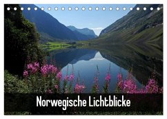 Norwegische Lichtblicke (Tischkalender 2025 DIN A5 quer), CALVENDO Monatskalender