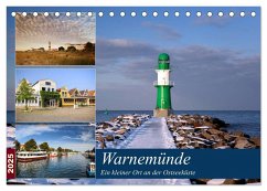 Urlaub in Warnemünde (Tischkalender 2025 DIN A5 quer), CALVENDO Monatskalender