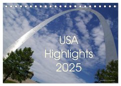 USA Highlights 2025 (Tischkalender 2025 DIN A5 quer), CALVENDO Monatskalender