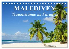 Malediven - Traumstrände im Paradies (Tischkalender 2025 DIN A5 quer), CALVENDO Monatskalender - Calvendo;Stanzer, Elisabeth