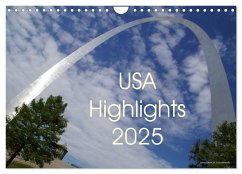 USA Highlights 2025 (Wandkalender 2025 DIN A4 quer), CALVENDO Monatskalender