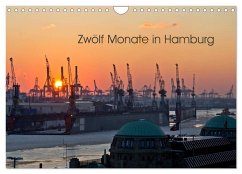 Zwölf Monate in Hamburg (Wandkalender 2025 DIN A4 quer), CALVENDO Monatskalender - Calvendo;Caladoart