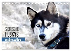 Sibirische Huskys aus Deutschland (Tischkalender 2025 DIN A5 quer), CALVENDO Monatskalender