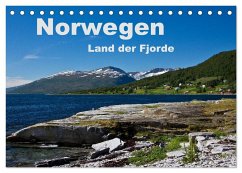 Norwegen - Land der Fjorde (Tischkalender 2025 DIN A5 quer), CALVENDO Monatskalender - Calvendo;Ergler, Anja