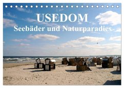 USEDOM - Seebäder und Naturparadies (Tischkalender 2025 DIN A5 quer), CALVENDO Monatskalender - Calvendo;Art-Motiva