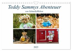 Teddy Sammys Abenteuer (Wandkalender 2025 DIN A4 quer), CALVENDO Monatskalender