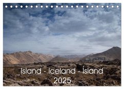 Island - Iceland - Ísland (Tischkalender 2025 DIN A5 quer), CALVENDO Monatskalender