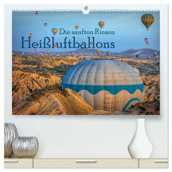Heißluftballons Die sanften Riesen (hochwertiger Premium Wandkalender 2025 DIN A2 quer), Kunstdruck in Hochglanz
