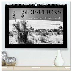 Side-Clicks Amerika in schwarz-weiß (hochwertiger Premium Wandkalender 2025 DIN A2 quer), Kunstdruck in Hochglanz