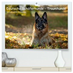 Deutsche Schäferhunde - Traumhunde (hochwertiger Premium Wandkalender 2025 DIN A2 quer), Kunstdruck in Hochglanz - Calvendo;Schiller, Petra