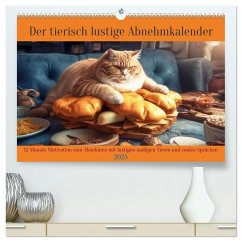 Der tierisch lustige Abnehmkalender (hochwertiger Premium Wandkalender 2025 DIN A2 quer), Kunstdruck in Hochglanz