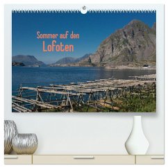 Sommer auf den Lofoten (hochwertiger Premium Wandkalender 2025 DIN A2 quer), Kunstdruck in Hochglanz