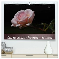 Zarte Schönheiten - Rosen (hochwertiger Premium Wandkalender 2025 DIN A2 quer), Kunstdruck in Hochglanz - Calvendo;Schumann, Bianca