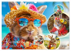 Kaninchen auf modischer Mission (Wandkalender 2025 DIN A3 quer), CALVENDO Monatskalender