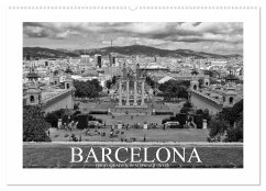 Barcelona Photografien in Schwarz / Weiß (Wandkalender 2025 DIN A2 quer), CALVENDO Monatskalender