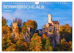 SCHWÄBISCHE ALB W.Dieterich (Wandkalender 2025 DIN A4 quer), CALVENDO Monatskalender