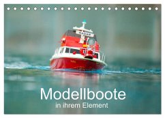 Modellboote in ihrem Element (Tischkalender 2025 DIN A5 quer), CALVENDO Monatskalender