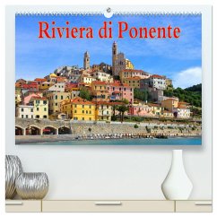 Riviera di Ponente (hochwertiger Premium Wandkalender 2025 DIN A2 quer), Kunstdruck in Hochglanz - Calvendo;LianeM