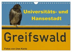 Univeritäts- und Hansestadt Greifswald (Wandkalender 2025 DIN A4 quer), CALVENDO Monatskalender