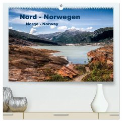 Nord Norwegen Norge - Norway (hochwertiger Premium Wandkalender 2025 DIN A2 quer), Kunstdruck in Hochglanz