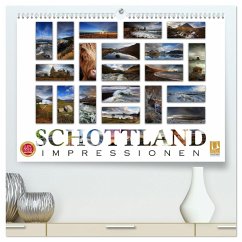 Schottland Impressionen (hochwertiger Premium Wandkalender 2025 DIN A2 quer), Kunstdruck in Hochglanz - Calvendo;Cross, Martina