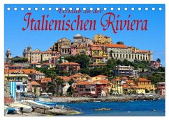 Urlaub an der Italienischen Riviera (Tischkalender 2025 DIN A5 quer), CALVENDO Monatskalender - Calvendo;LianeM