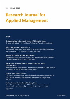 Research Journal for Applied Management - Jg. 4, Heft 1 - Rommel, Kai;Westermann, Arne;Becker, Marcus