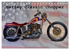 Harley Classic Chopper (Tischkalender 2025 DIN A5 quer), CALVENDO Monatskalender